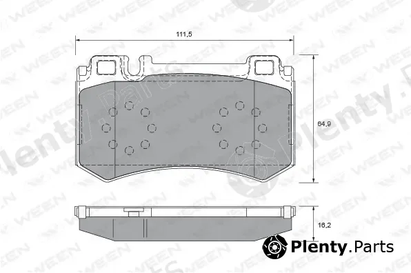 Ween 151-2646 — Brake Pad Set, disc brake