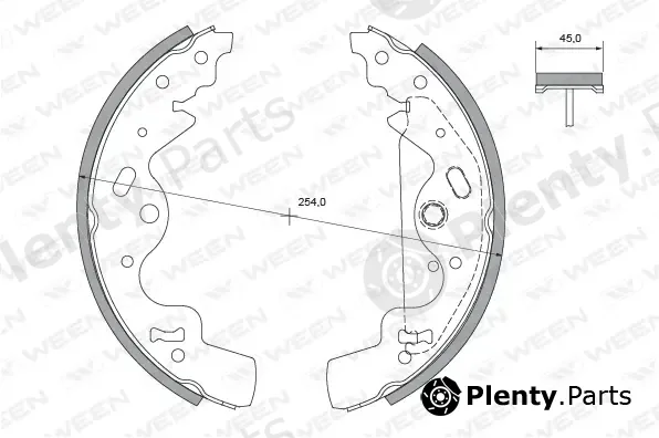 Ween 152-2133 — Brake Shoe Set