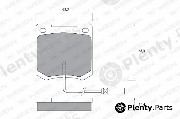 Ween 151-1099 — Brake Pad Set, disc brake