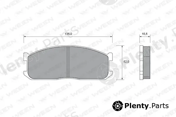 Ween 151-1533 — Brake Pad Set, disc brake