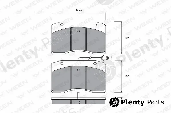 Ween 151-1046 — Brake Pad Set, disc brake