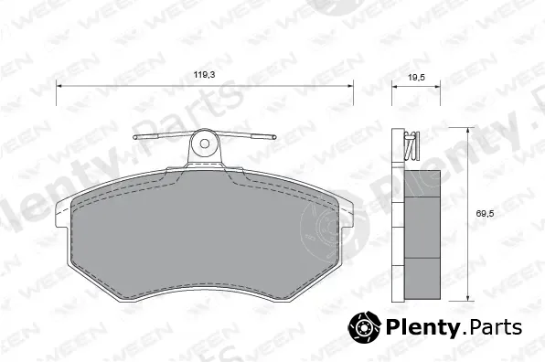 Ween 151-1455 — Brake Pad Set, disc brake