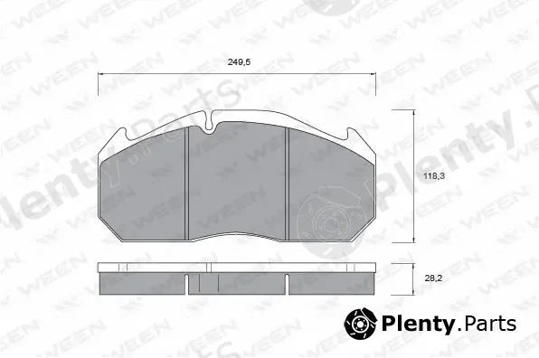 Ween 151-1028 — Brake Pad Set, disc brake