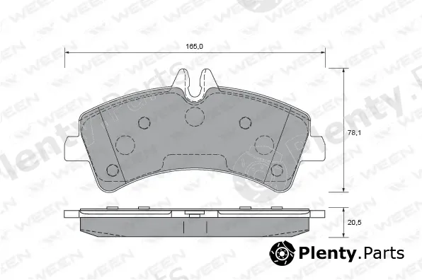 Ween 151-2637 — Brake Pad Set, disc brake