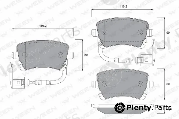 Ween 151-1058 — Brake Pad Set, disc brake