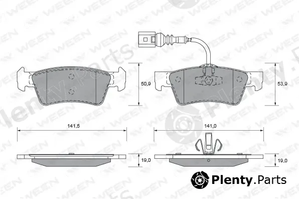 Ween 151-1917 — Brake Pad Set, disc brake