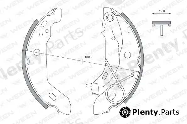 Ween 152-2411 — Brake Shoe Set