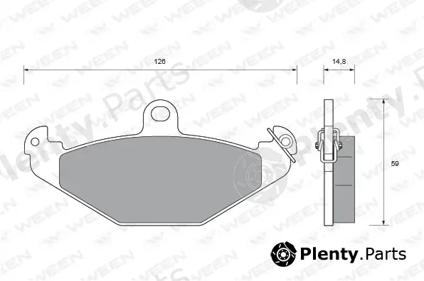 Ween 151-1592 — Brake Pad Set, disc brake