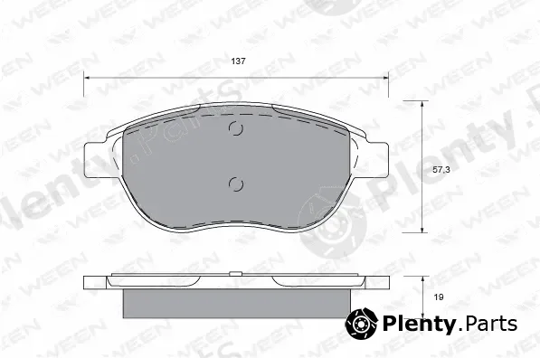 Ween 151-1324 — Brake Pad Set, disc brake