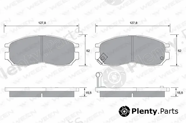 Ween 151-1356 — Brake Pad Set, disc brake