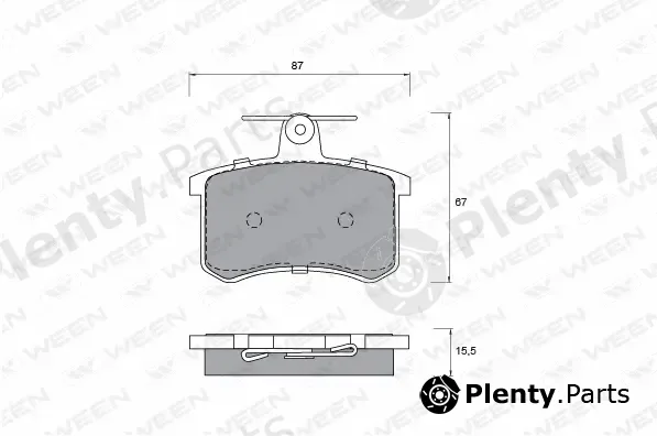 Ween 151-1196 — Brake Pad Set, disc brake