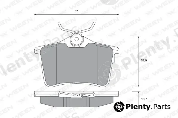 Ween 151-2706 — Brake Pad Set, disc brake