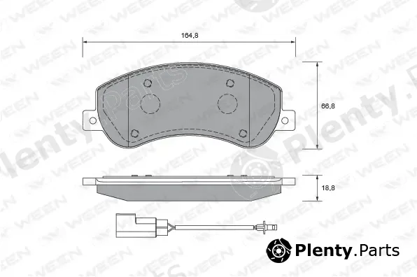 Ween 151-2656 — Brake Pad Set, disc brake