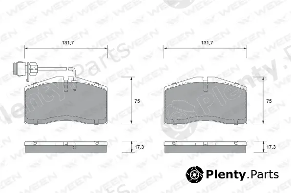 Ween 151-1921 — Brake Pad Set, disc brake