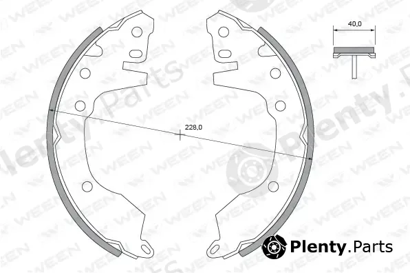 Ween 152-2365 — Brake Shoe Set