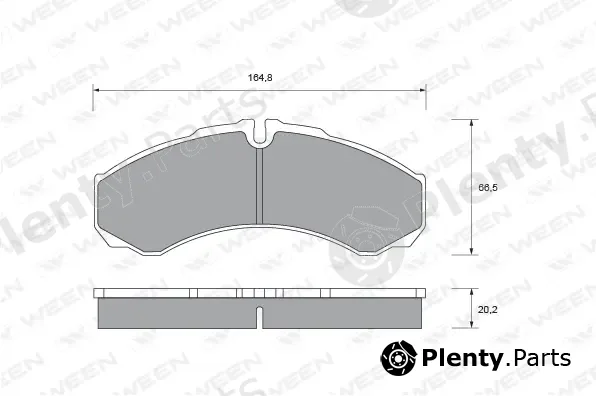 Ween 151-1802 — Brake Pad Set, disc brake