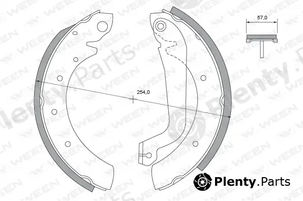 Ween 152-2409 — Brake Shoe Set