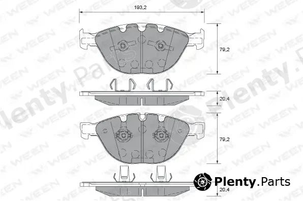 Ween 151-1947 — Brake Pad Set, disc brake