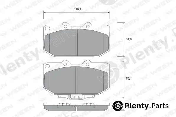Ween 151-2295 — Brake Pad Set, disc brake