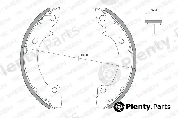 Ween 152-2379 — Brake Shoe Set