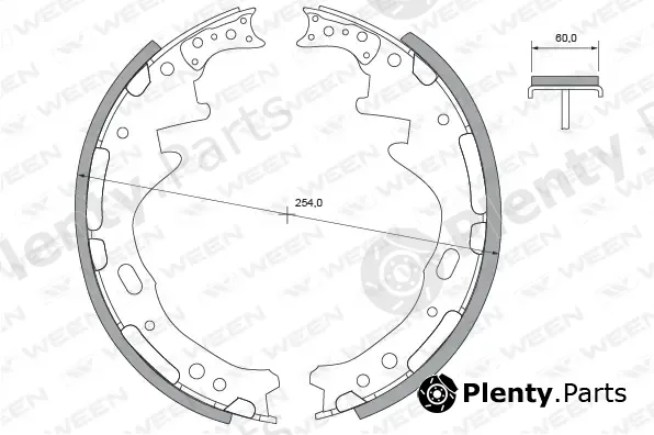 Ween 152-2362 — Brake Shoe Set
