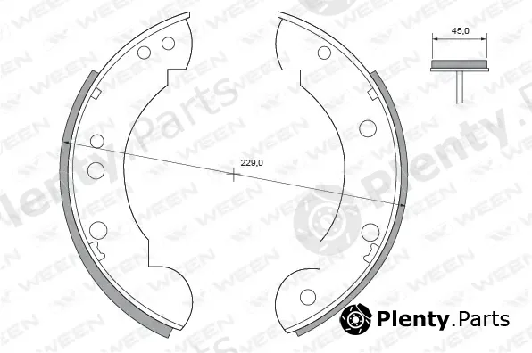 Ween 152-2193 — Brake Shoe Set