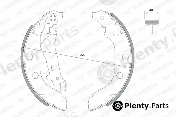 Ween 152-2047 — Brake Shoe Set