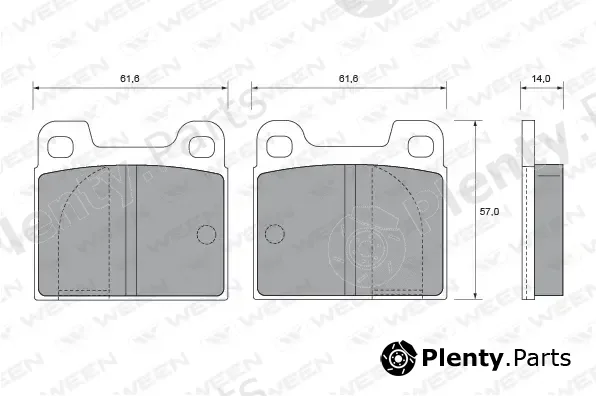 Ween 151-1853 — Brake Pad Set, disc brake