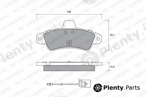 Ween 151-1215 — Brake Pad Set, disc brake
