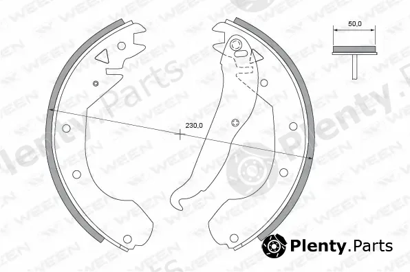 Ween 152-2206 — Brake Shoe Set