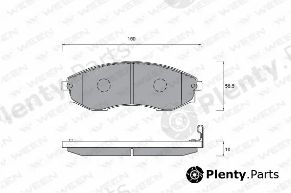 Ween 151-1177 — Brake Pad Set, disc brake