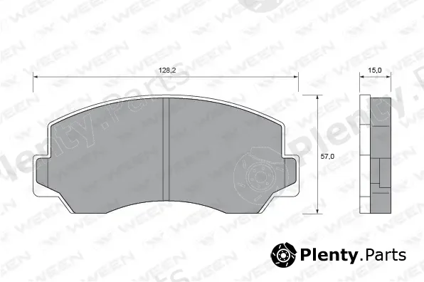 Ween 151-2025 — Brake Pad Set, disc brake