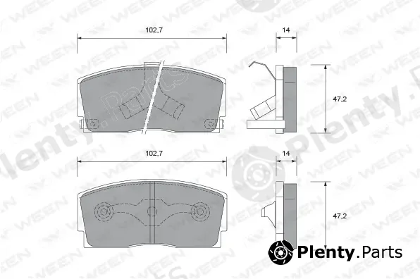 Ween 151-1488 — Brake Pad Set, disc brake