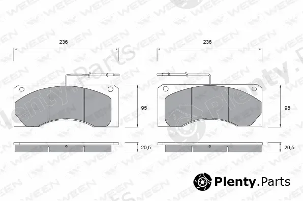 Ween 151-1053 — Brake Pad Set, disc brake
