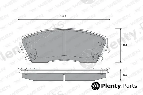 Ween 151-2722 — Brake Pad Set, disc brake