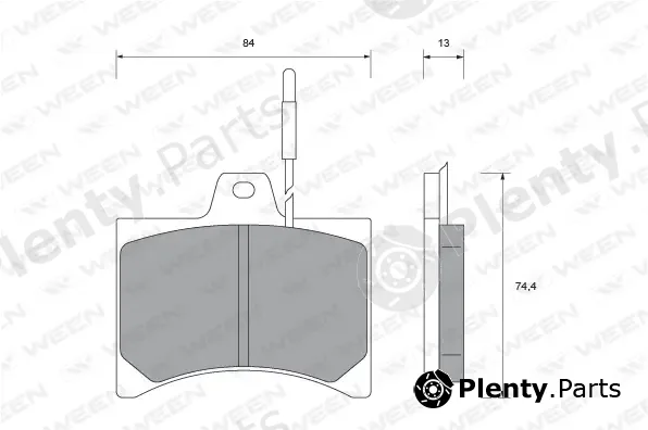 Ween 151-2080 — Brake Pad Set, disc brake