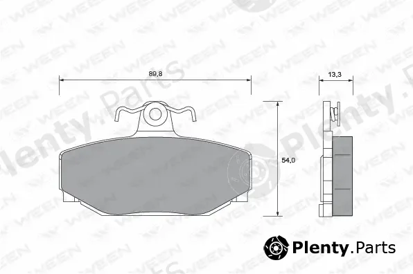 Ween 151-1006 — Brake Pad Set, disc brake