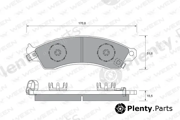 Ween 151-1727 — Brake Pad Set, disc brake