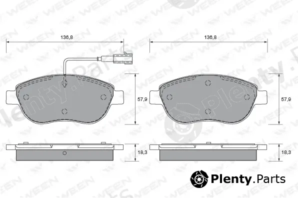 Ween 151-1898 — Brake Pad Set, disc brake