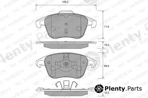 Ween 151-2630 — Brake Pad Set, disc brake
