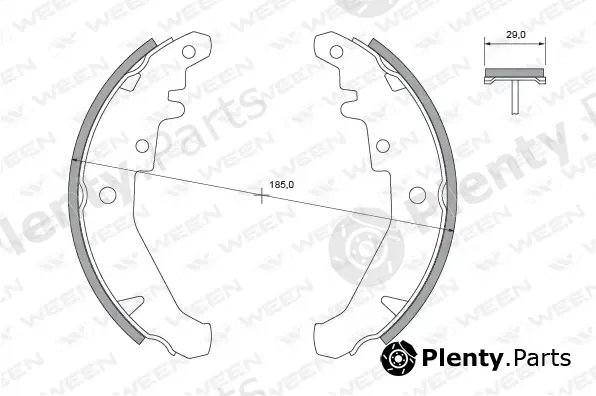 Ween 152-2347 — Brake Shoe Set