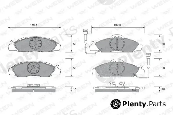 Ween 151-2147 — Brake Pad Set, disc brake