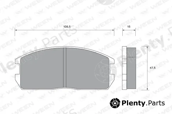 Ween 151-2372 — Brake Pad Set, disc brake