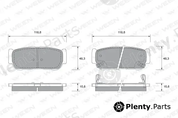 Ween 151-2195 — Brake Pad Set, disc brake