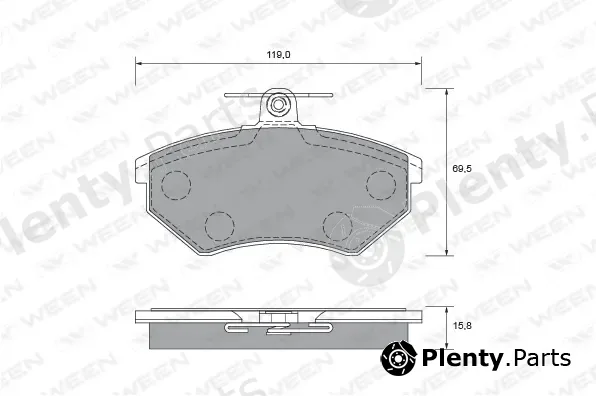 Ween 151-2515 — Brake Pad Set, disc brake