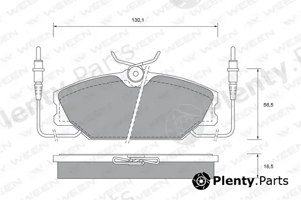 Ween 151-2512 — Brake Pad Set, disc brake