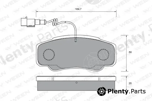 Ween 151-2716 — Brake Pad Set, disc brake