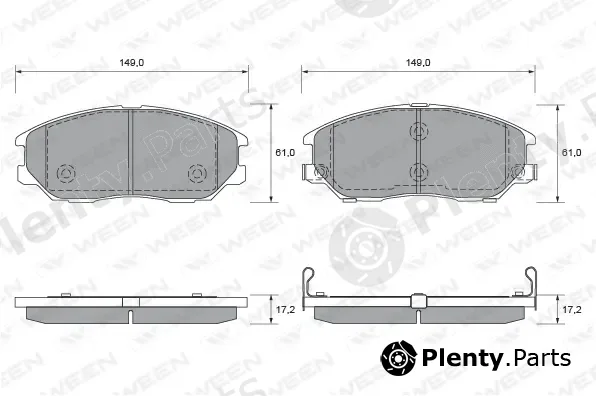 Ween 151-2324 — Brake Pad Set, disc brake
