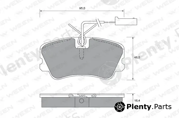 Ween 151-1744 — Brake Pad Set, disc brake