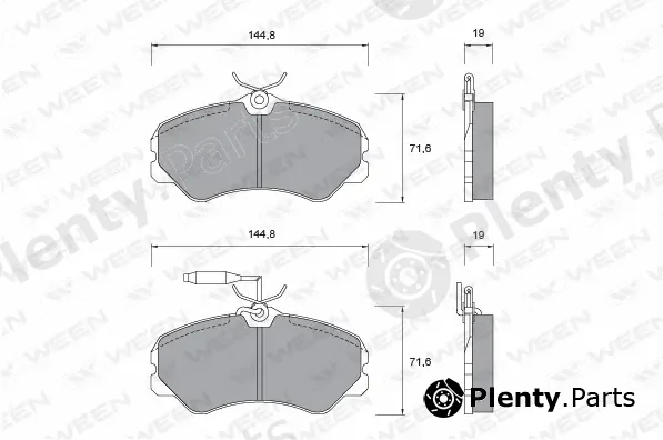 Ween 151-1009 — Brake Pad Set, disc brake